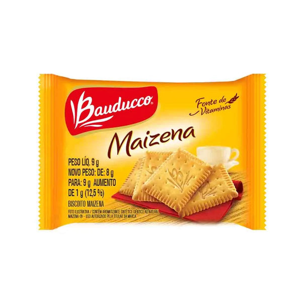 Biscoito maizena Bauducco sache 8g caixa c/ 410 unidades