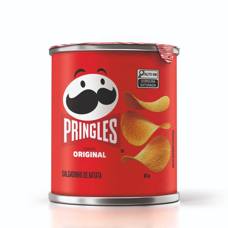 Batata Pringles lata 35g caica c/ 12 unidades