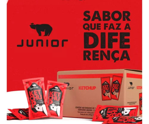 Ketchup Junior Sachê 8G - Caixa 182 Unidades