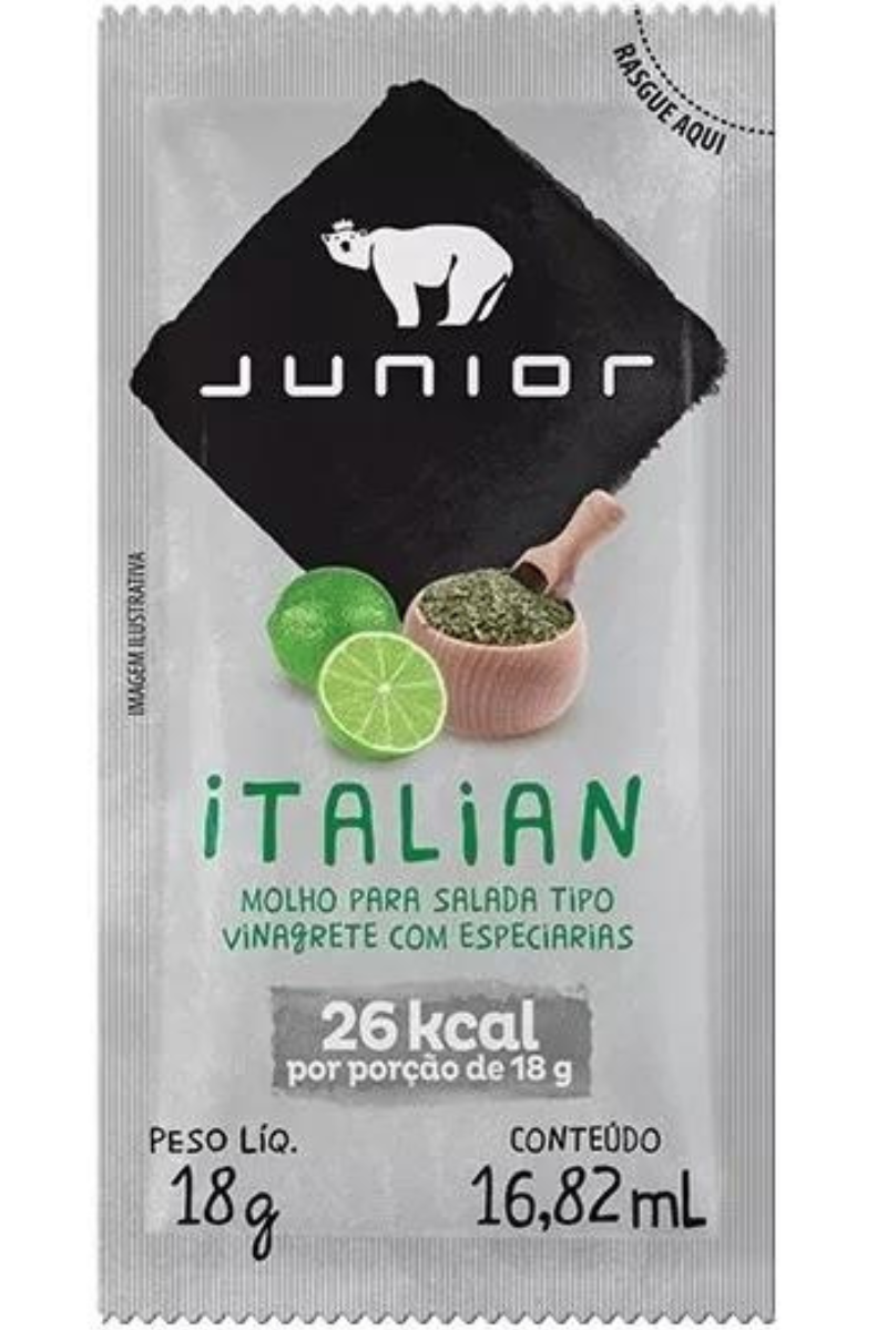 Molho Salada Italian Junior 18g c/ 180 Unidade