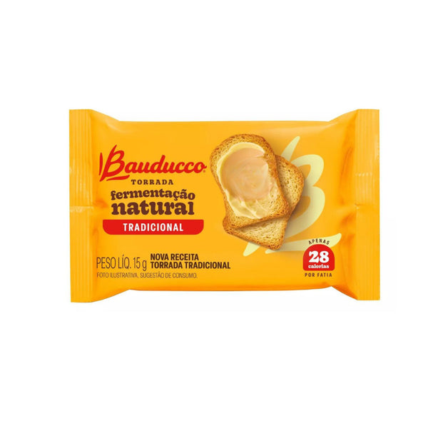 Torrada tradicional bauducco 15g caixa c/ 126 unidades