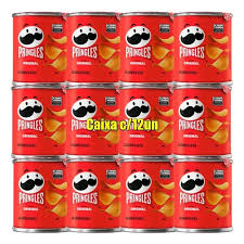 Batata Pringles lata 35g caica c/ 12 unidades