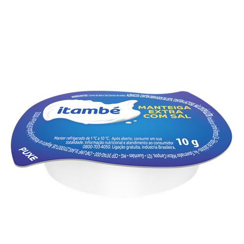 Manteiga com sal Itambé blister 10g c/ 192 unidades